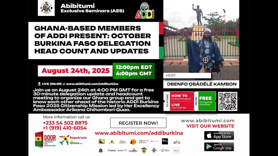 ⁣ADDI Burkina Faso Delegation Head Count and Updates