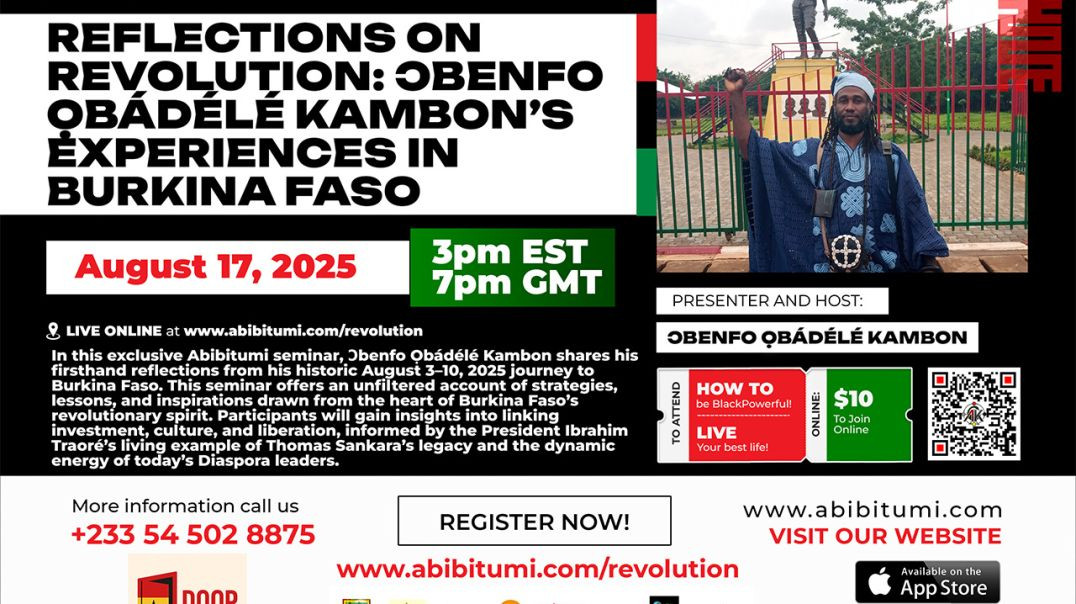 ⁣Abibitumi Nana Marcus Garvey Black August Weekend!