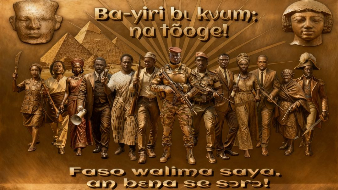 Ɔman Panin Ibrahim Traoré: 15-ft Black Power Ancestor Mural Continuing Nana Thomas Sankara’s Legacy