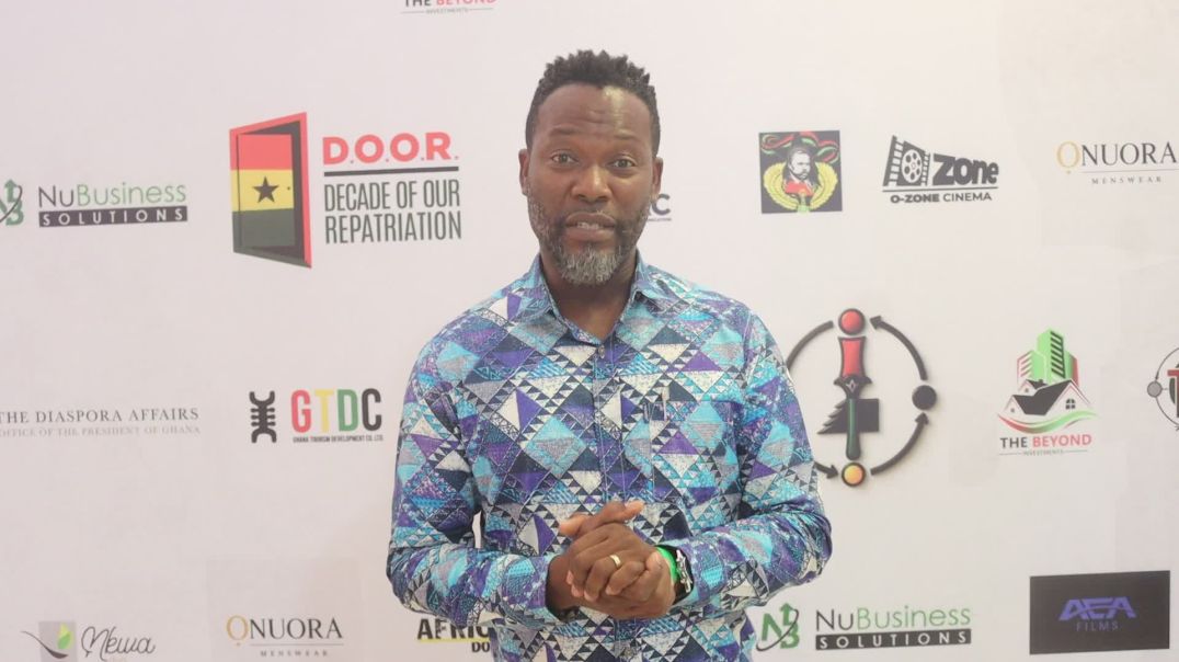 ⁣Famous Ghanaian Actor Adjetey Anang @ the Abibitumi Abibifahodie Film Festival