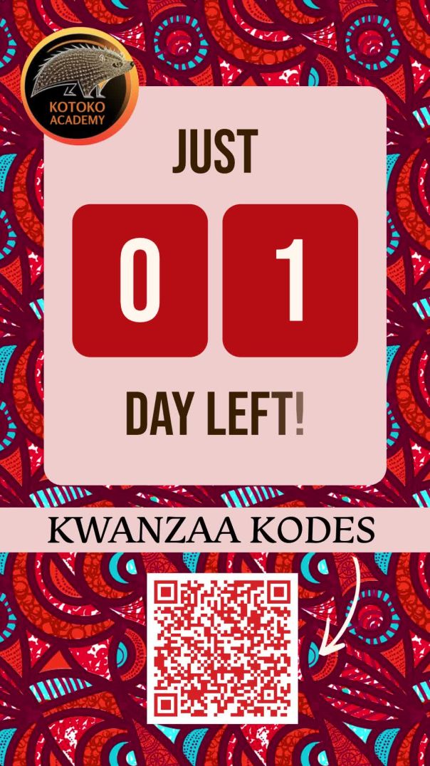 ⁣✨ The Kwanzaa Kodes Begin TOMORROW! ✨