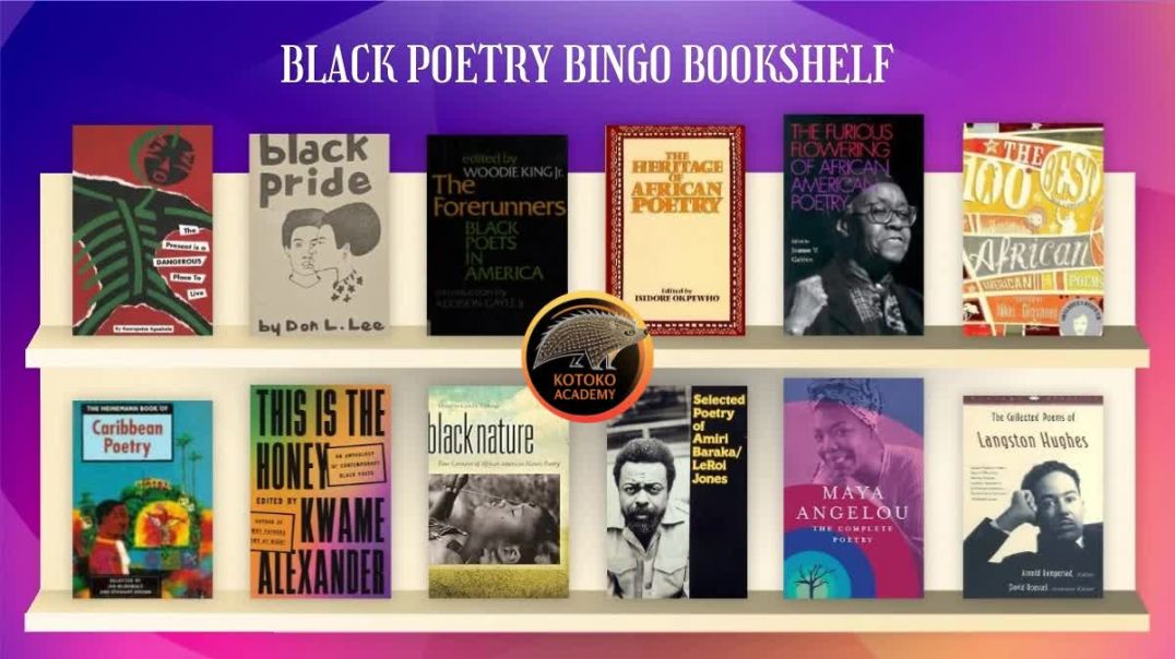⁣Black Poetry BIngo