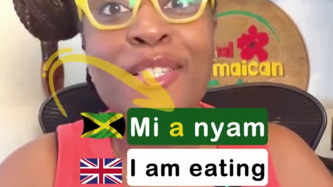 Jamaican Sinting - *a* nyam = *na* eri nri = *ń* jeun