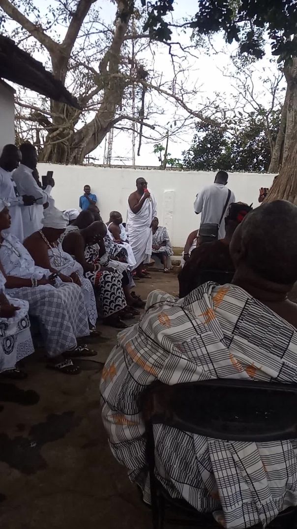 Hon. Sammy Awuku speaking at Mampɔn Mpohun