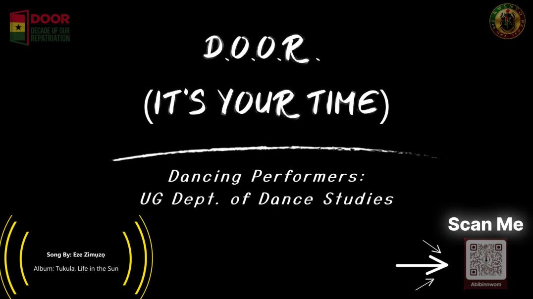 Students from UG Dept. of Dance Studies perform to D.O.O.R., It's Your Time at the Open DOOR Di