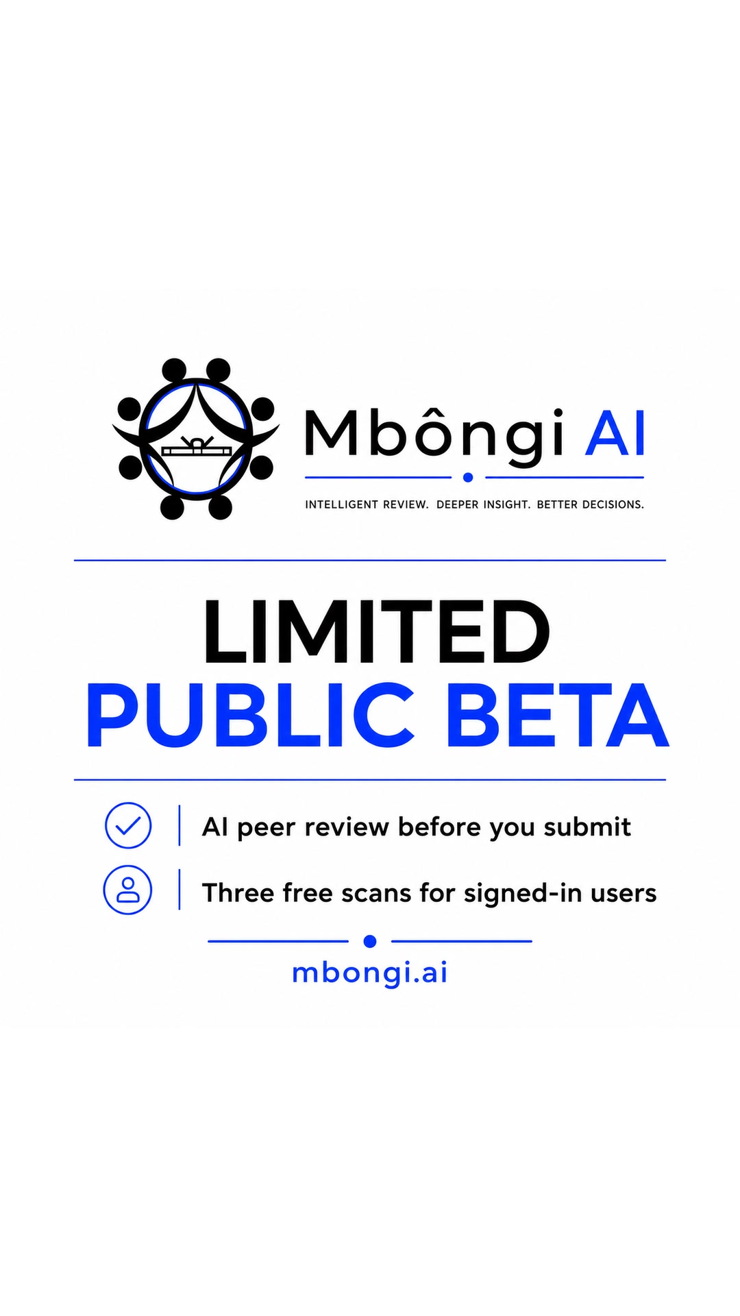 Mbôngi AI Limited Public Beta