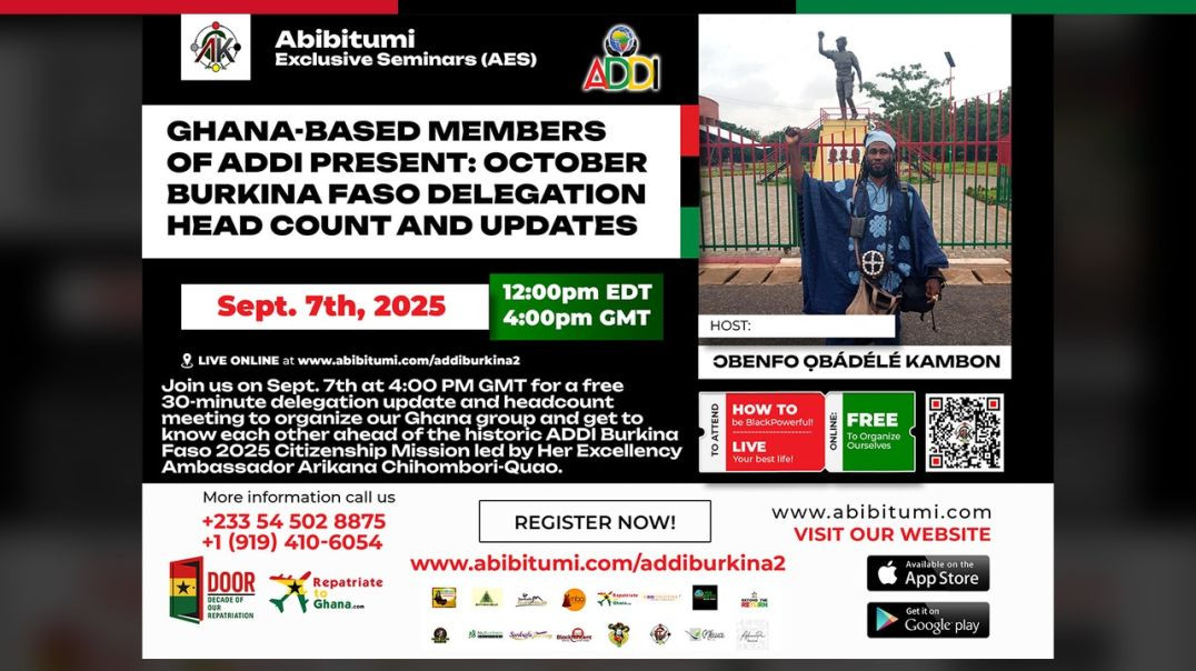 Preview: Video Replay: Pt. 3 Follow-Meeting: ADDI Ghana's Burkina Faso 2025 Delegation Update &