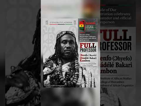 D.O.O.R. Celebrates Ɔbenfo Ọbádélé Kambon’s Promotion…
