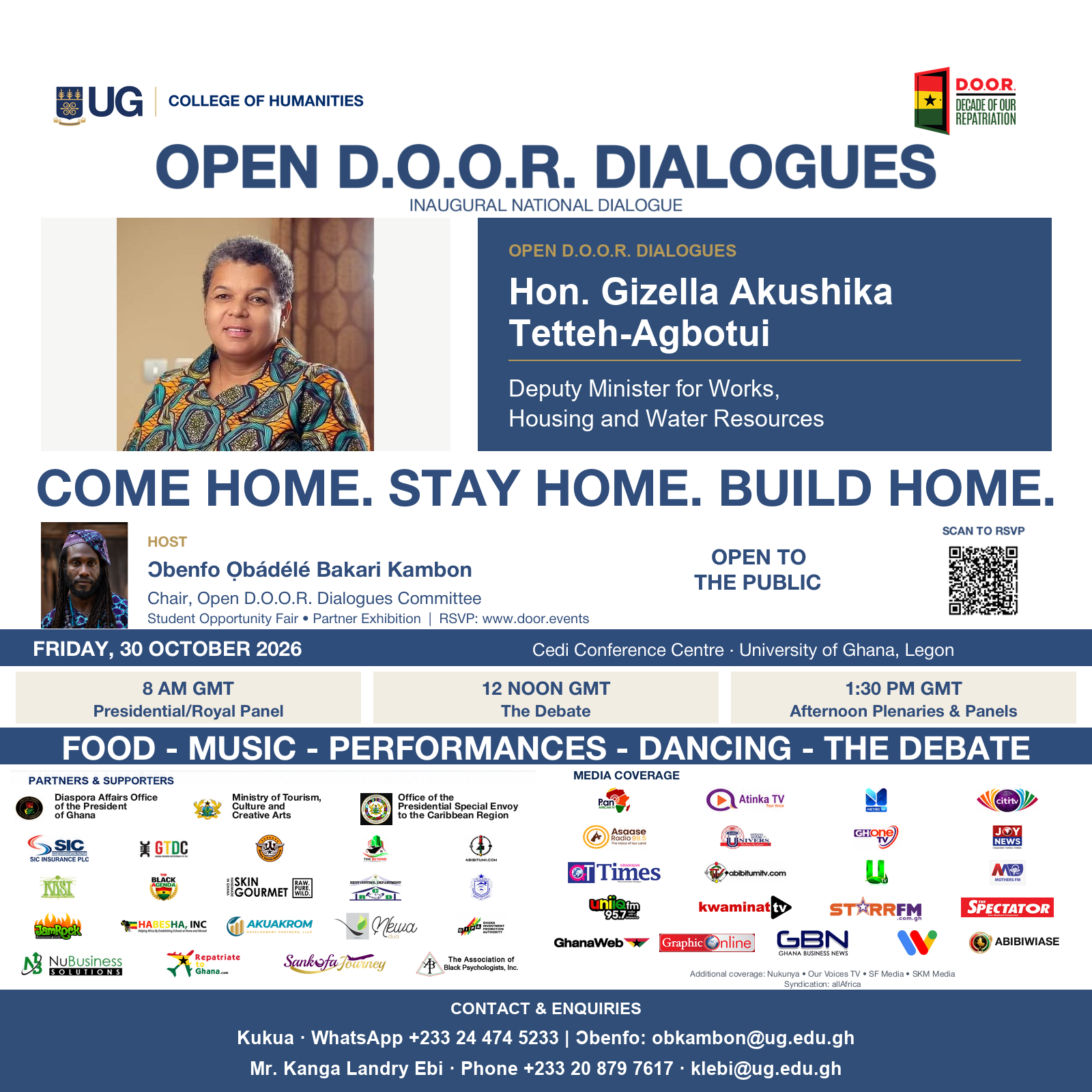 Today — Open D.O.O.R. Dialogues with Hon. Gizella Tetteh-Agbotui