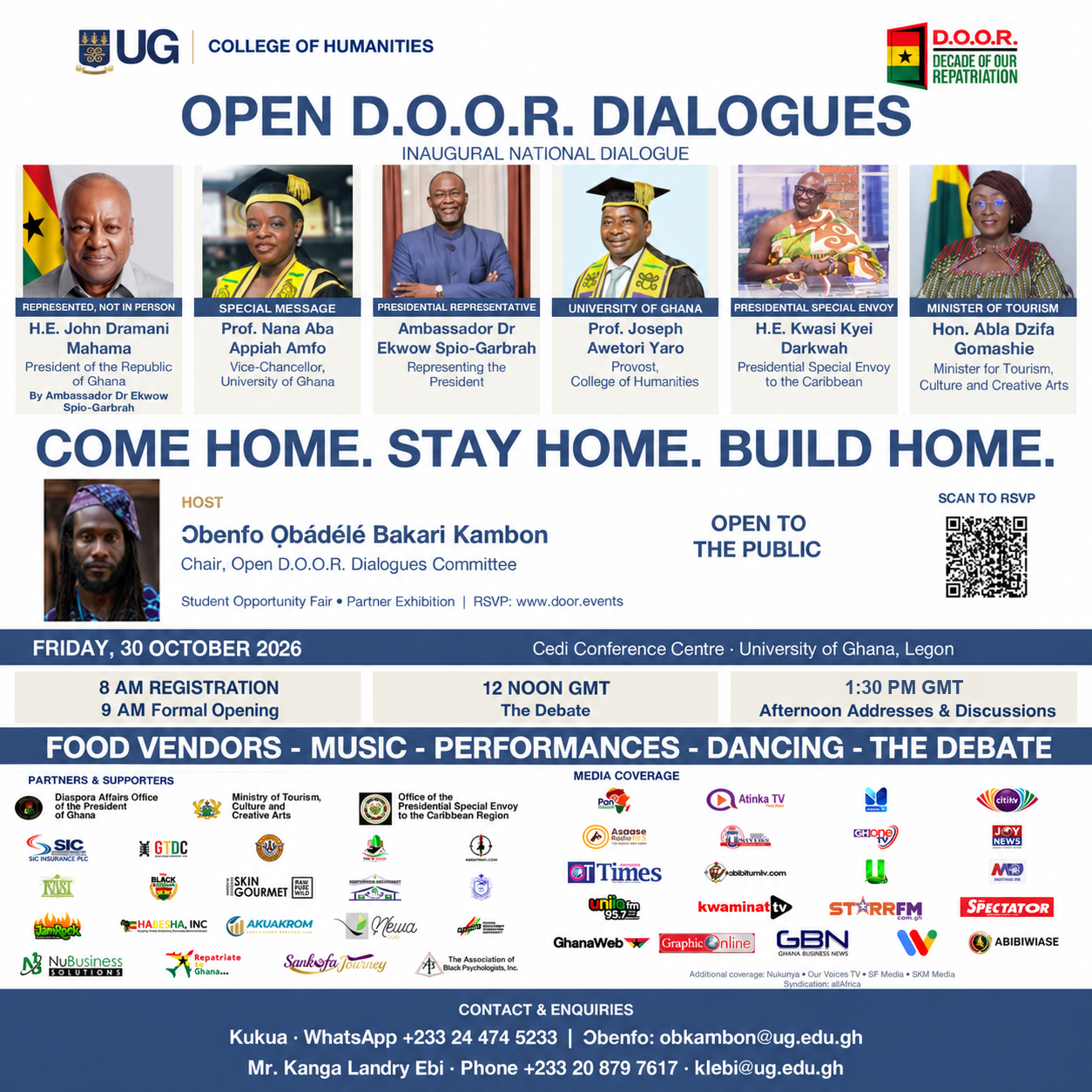Today — Open D.O.O.R. Dialogues: Come Home. Stay Home. Build Home.