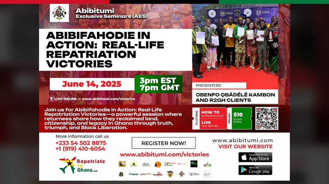 Featured Excerpt: Video Replay - Abibifahodie in Action: Real-Life Repatriation Victories
